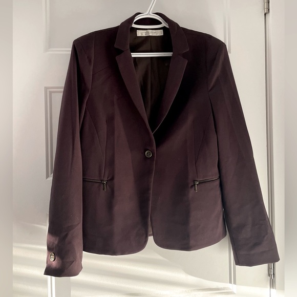 Simons Dark Brown Blazer, Size 12 - Picture 1 of 3